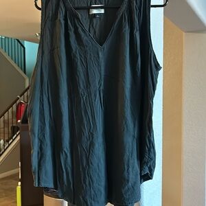 Black rayon tank top